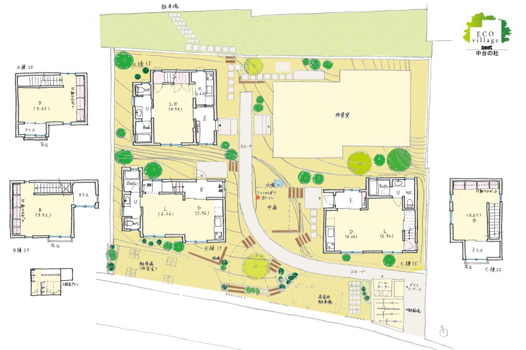 エコヴィレッジnest中台の杜_図面