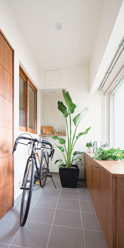 リノベーションしたエントランス