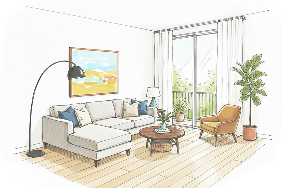 リノベーションした部屋をイメージしながら、中古マンション物件選びができる