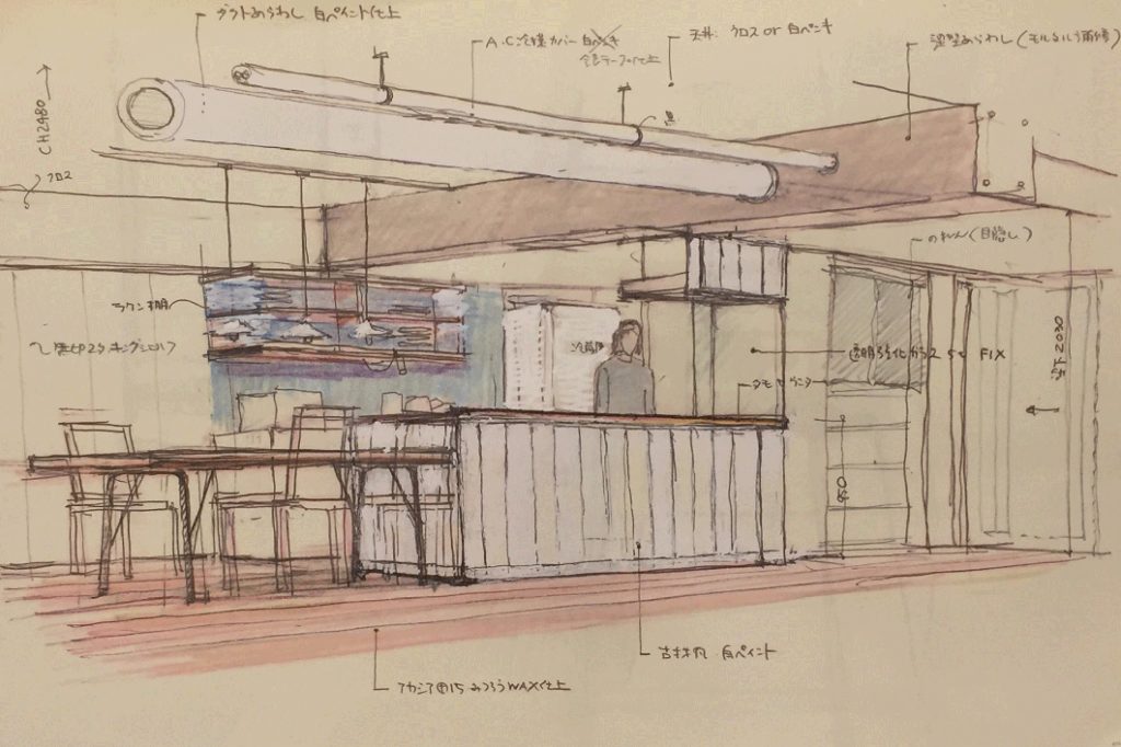 壁、天井や床を含めたリノベーション設計