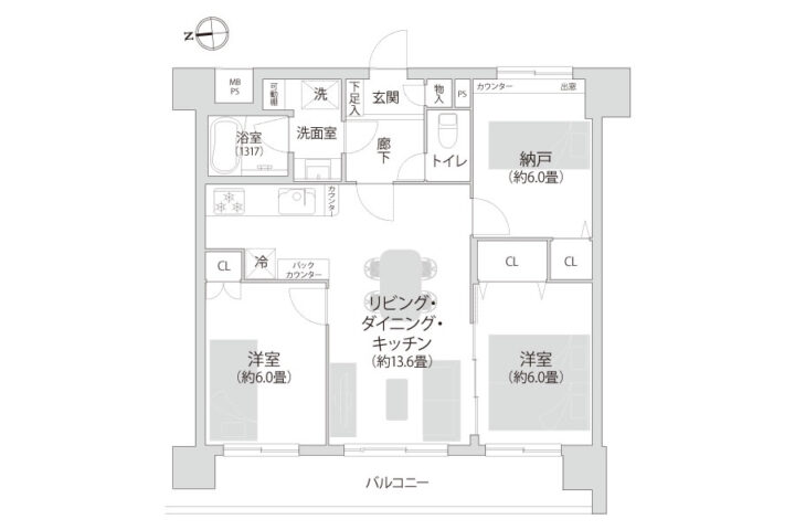 ライオンズシティ武蔵小金井 6階