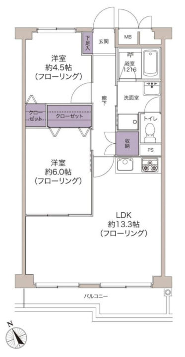 【価格改定】ニュー国分寺ハイツ 9階