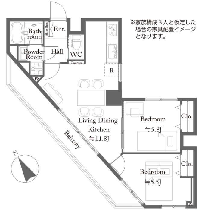 【価格改定】コスモ中台 6階