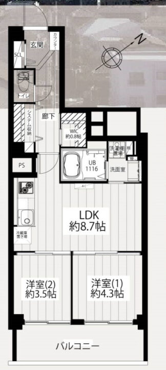 旭ヶ丘マンション 7階