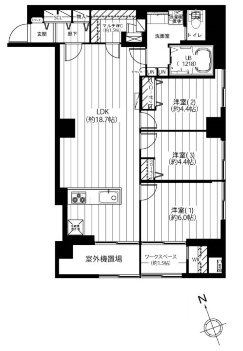 【価格改定】小金井スカイコーポラス 3階