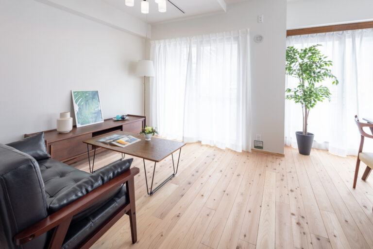 収納をしっかり確保したすっきりとしたリノベーション済み物件