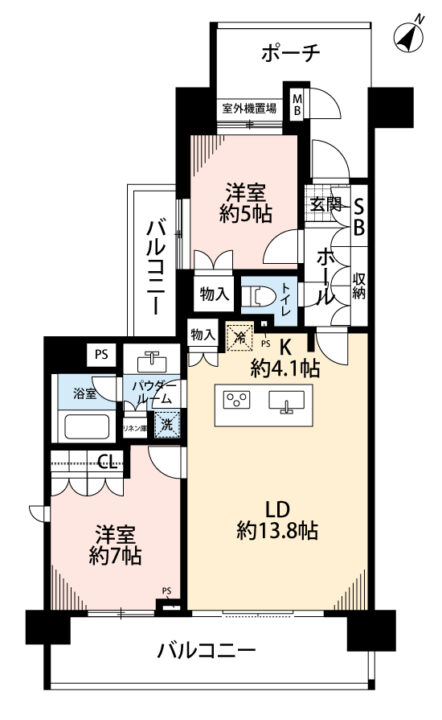 ミュージション新江古田 間取り図