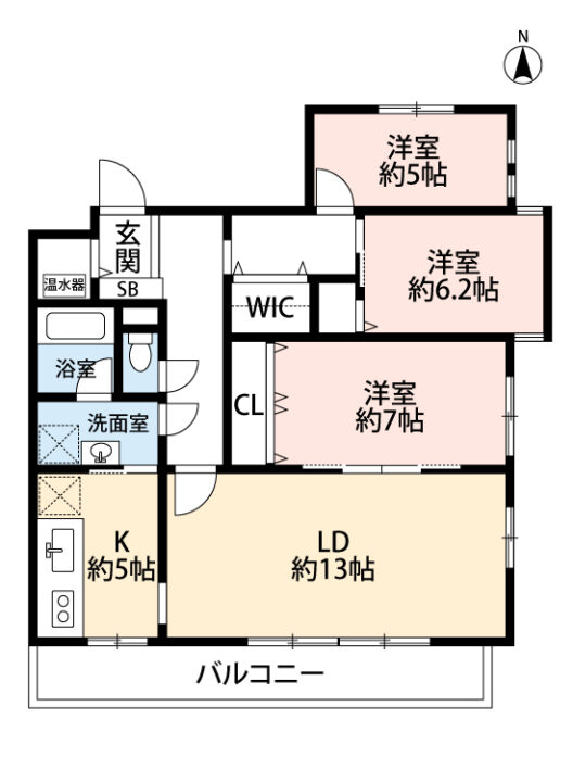 都立家政シティハウス 間取り図