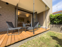 テラスでティータイム