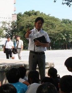 板橋区内の小学校での授業風景